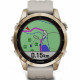 Smart hodinky Garmin Fenix 7S Sapphire Solar, Light Sand Band, Gold Titanium