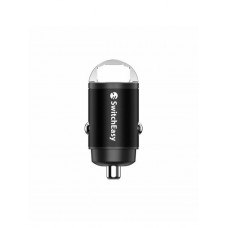AZP SwitchEasy nabíjačka do auta USB + USB-C PowerBuddy 30W čierna