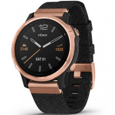 Inteligentné hodinky Garmin Fenix 6S, Heathered Black Nylon Band, Rose Gold