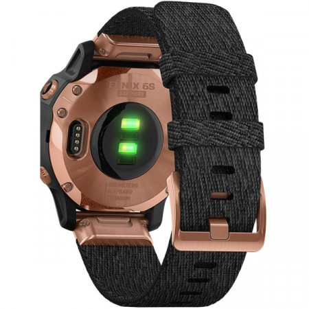 Inteligentné hodinky Garmin Fenix 6S, Heathered Black Nylon Band, Rose Gold