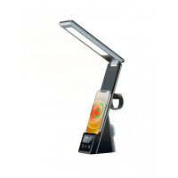 Inteligentná lampa Ebora L-011 Skladacia stolová lampa so stojanom Bezdrôtová nabíjačka 3v1 čierna