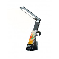 Inteligentná lampa Ebora L-011 Skladacia stolová lampa so stojanom Bezdrôtová nabíjačka 3v1 čierna