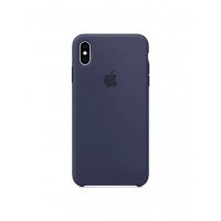 Kryt na iPhone Xs - Apple Silicone Case, Midnight Blue