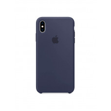 Kryt na iPhone Xs - Apple Silicone Case, Midnight Blue