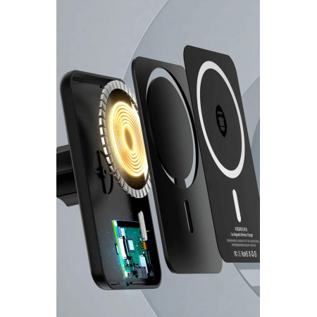 Držiak Blueo Magnetic Wireless Charger 15W Black